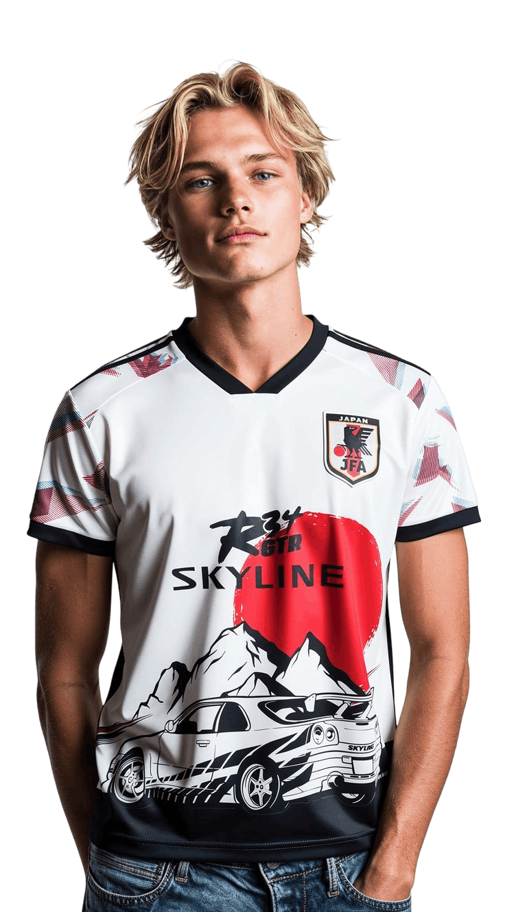 Japan R34 Skyline Nissan GTR Jersey 2025