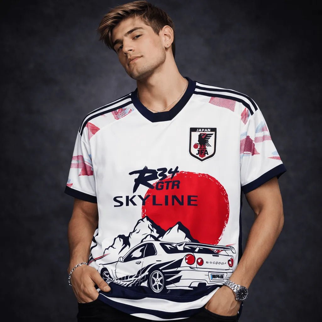 Japan R34 Skyline Nissan GTR Jersey 2025 front
