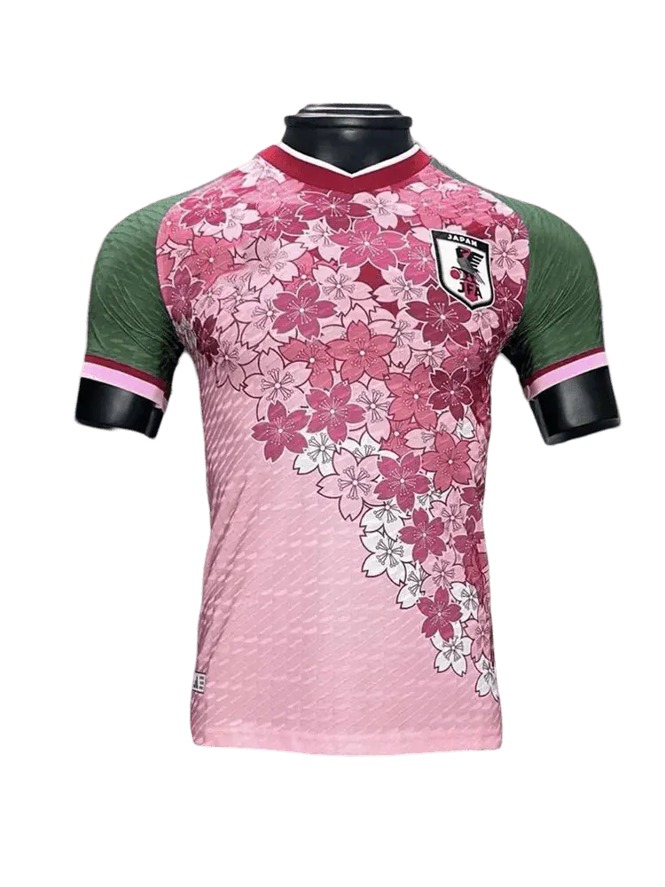 Japan pink sakura jersey green sleeves cherry blossom design hanami culture traditional NIPPONKITS Store