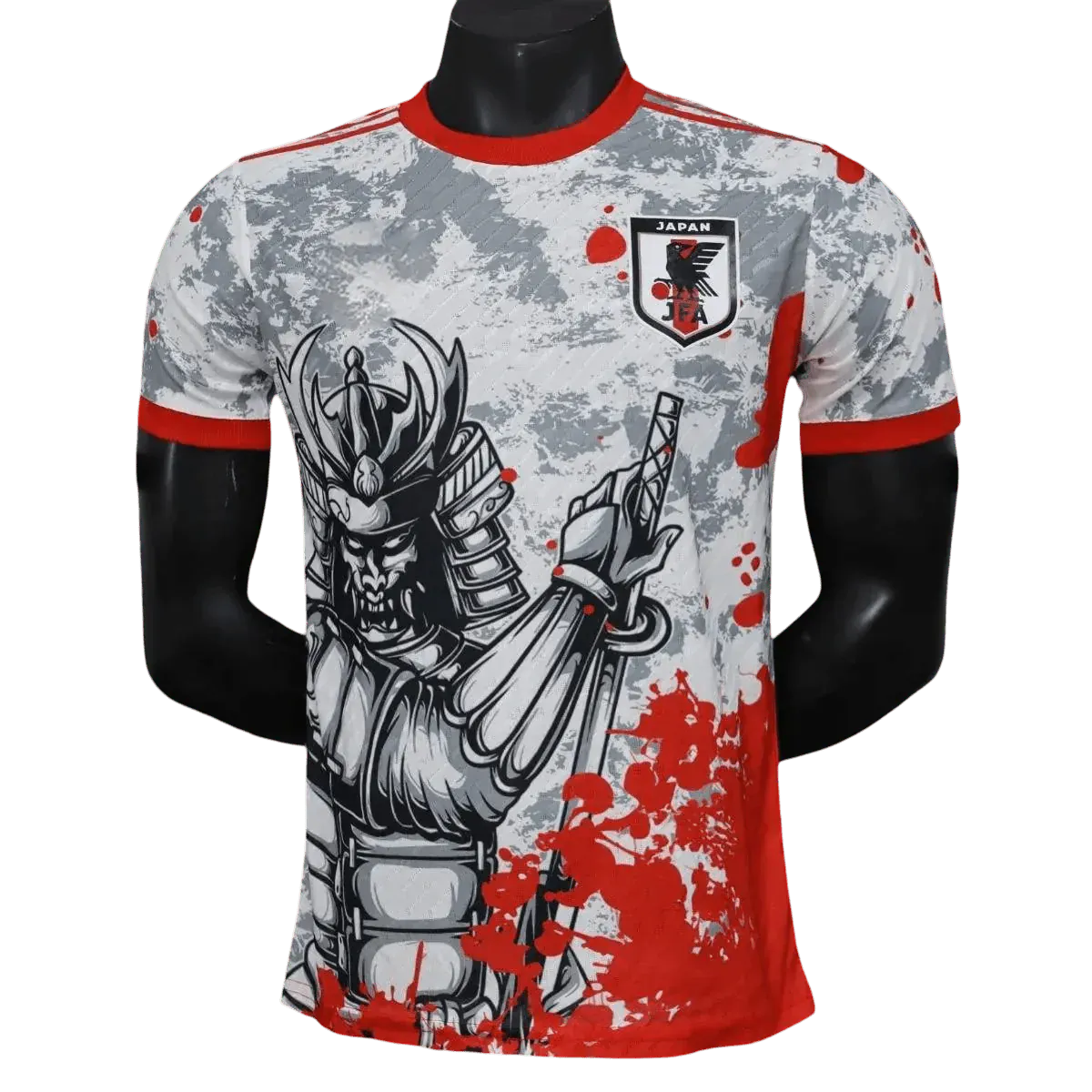 Japan Samurai Black and Red Jersey front view – NipponKits