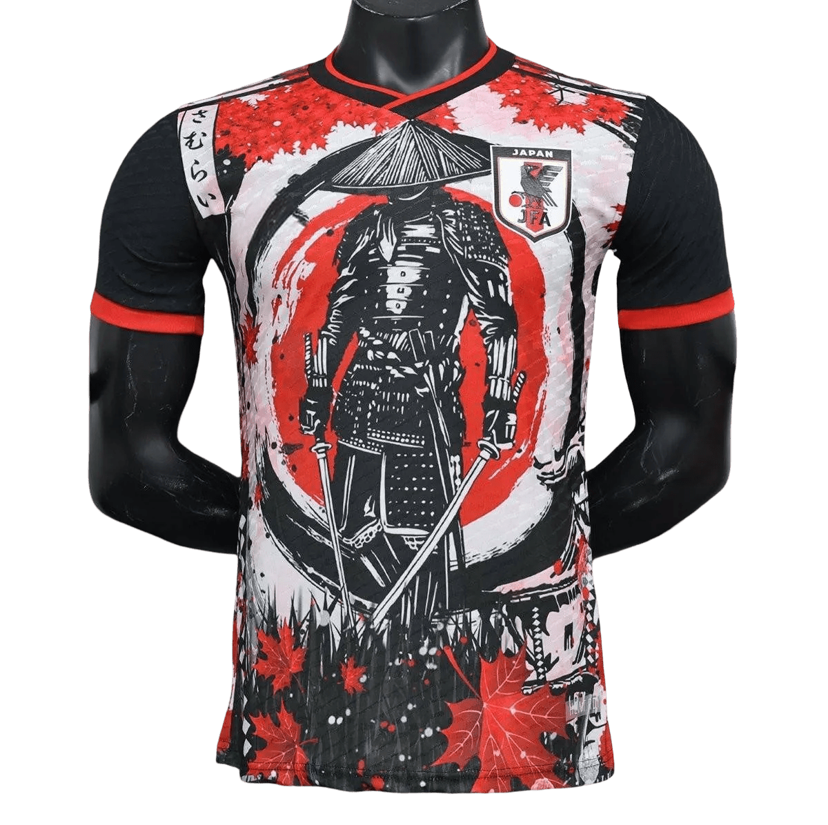 Japan SAMURAI KATANA Red & Black Jersey - Japan Soccer Jersey