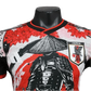 Red and black Japan soccer jersey katana concept – NipponKits