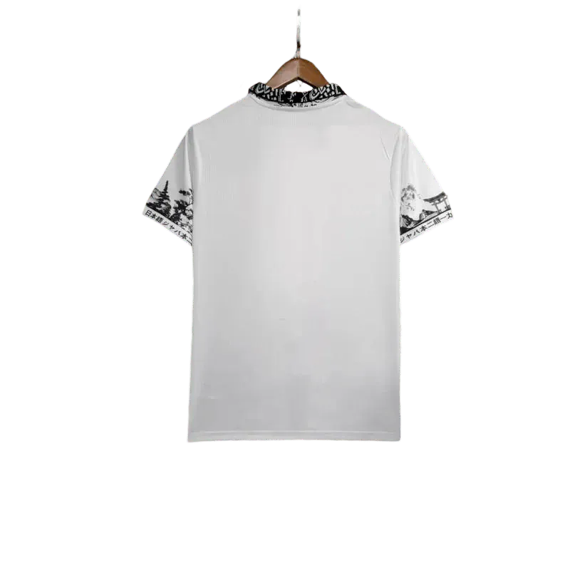 Sasuke Football Jersey white Uchiha design – NipponKits