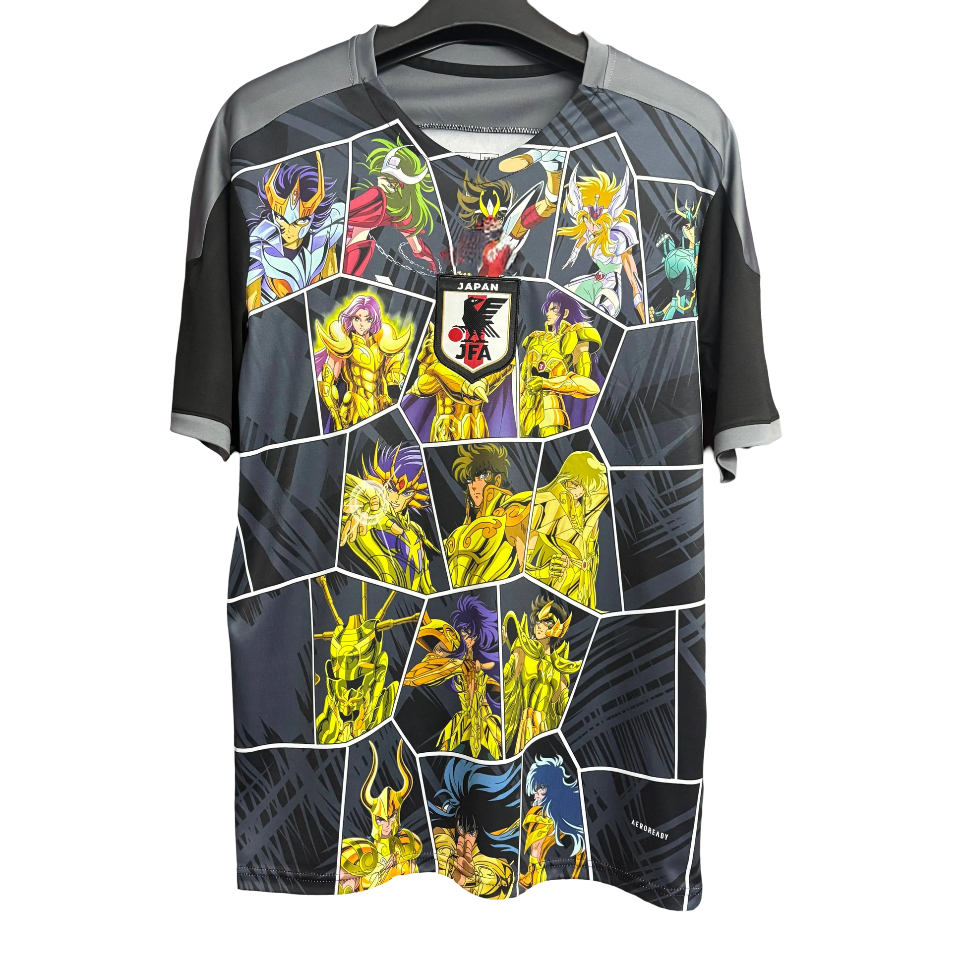 Japan saint seiya zodiac football jersey gold saints mosaic design front