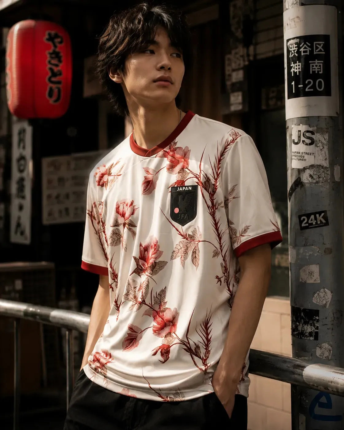 Japan Sakura Beige Soccer Jersey