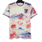 Front view of Japan Sakura Fuji soccer jersey with cherry blossoms