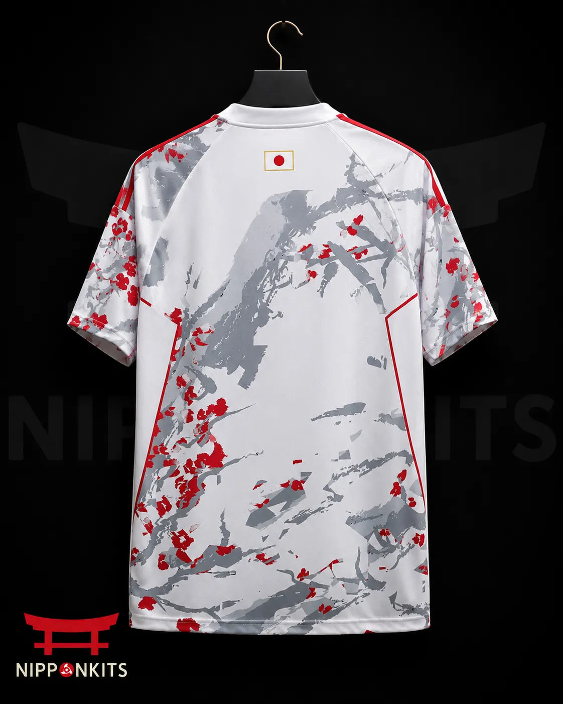 Japan Sakura White Soccer Jersey