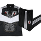 Black white tracksuit zip japan samurai warrior artwork
