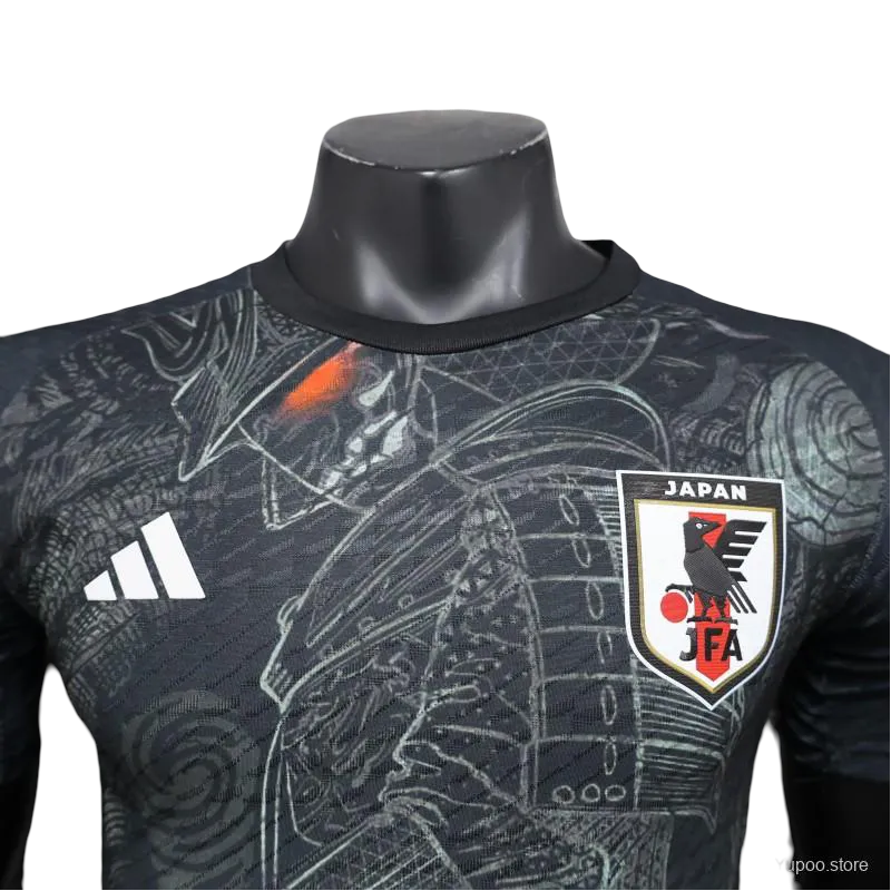 Japan Samurai Football Kit in full black – NipponKits