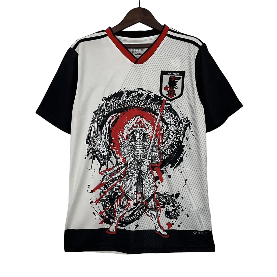 japan samurai dragon white football jersey limited edition by nipponkits