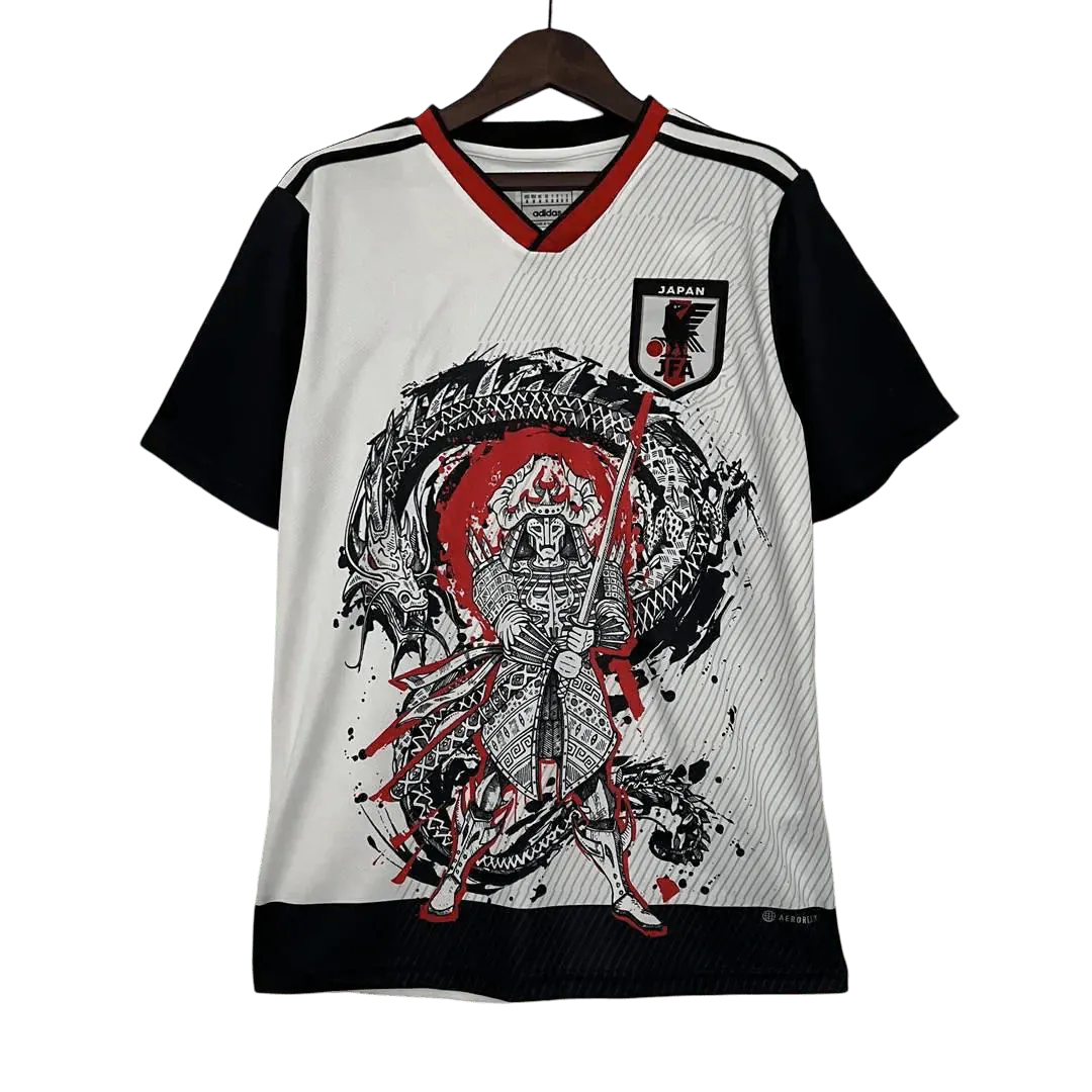 japan samurai dragon white football jersey limited edition by nipponkits