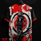 Japan Samurai Katana Red Black Soccer Jersey