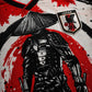 Japan Samurai Katana Red Black Soccer Jersey