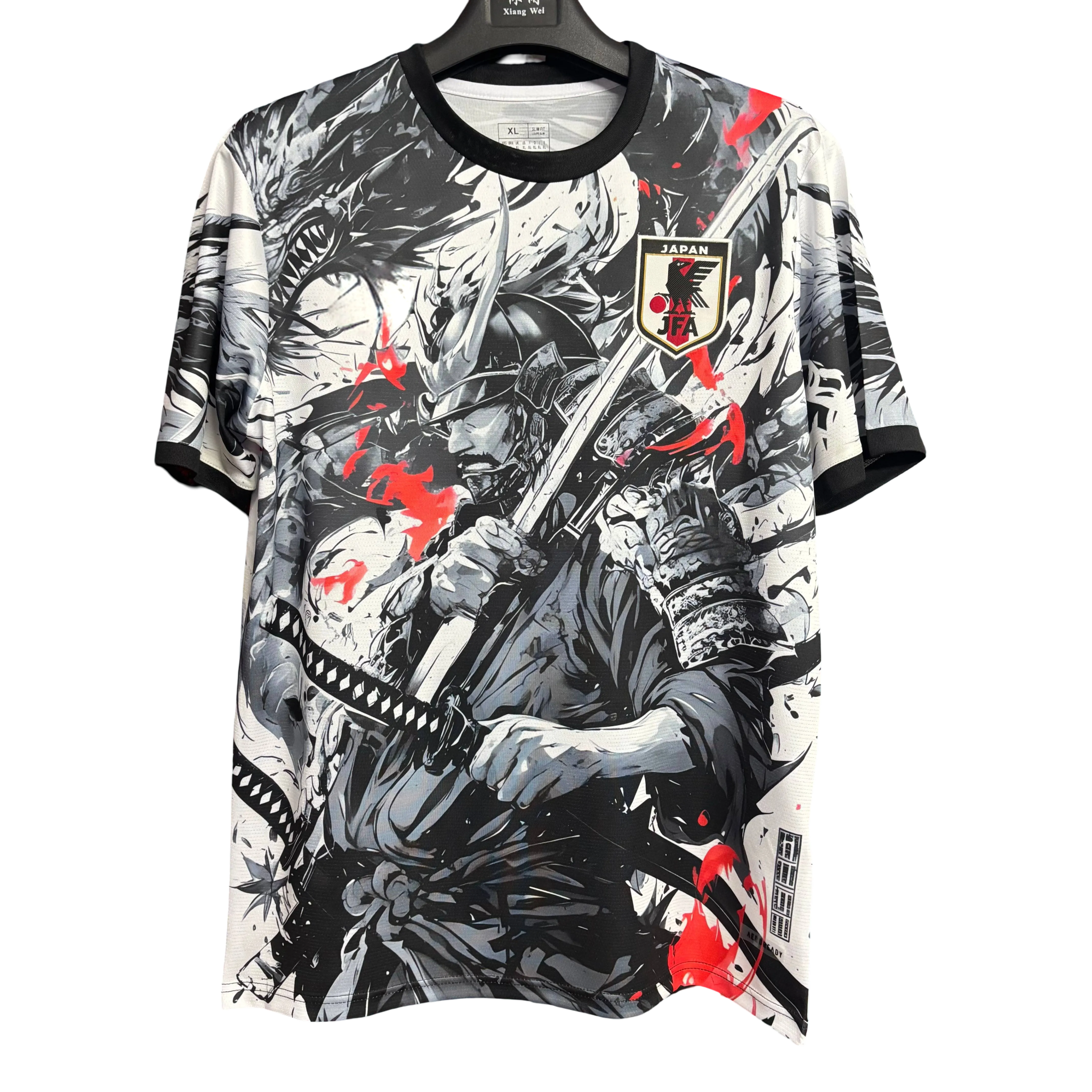 japan samurai spirit football jersey front view 2025