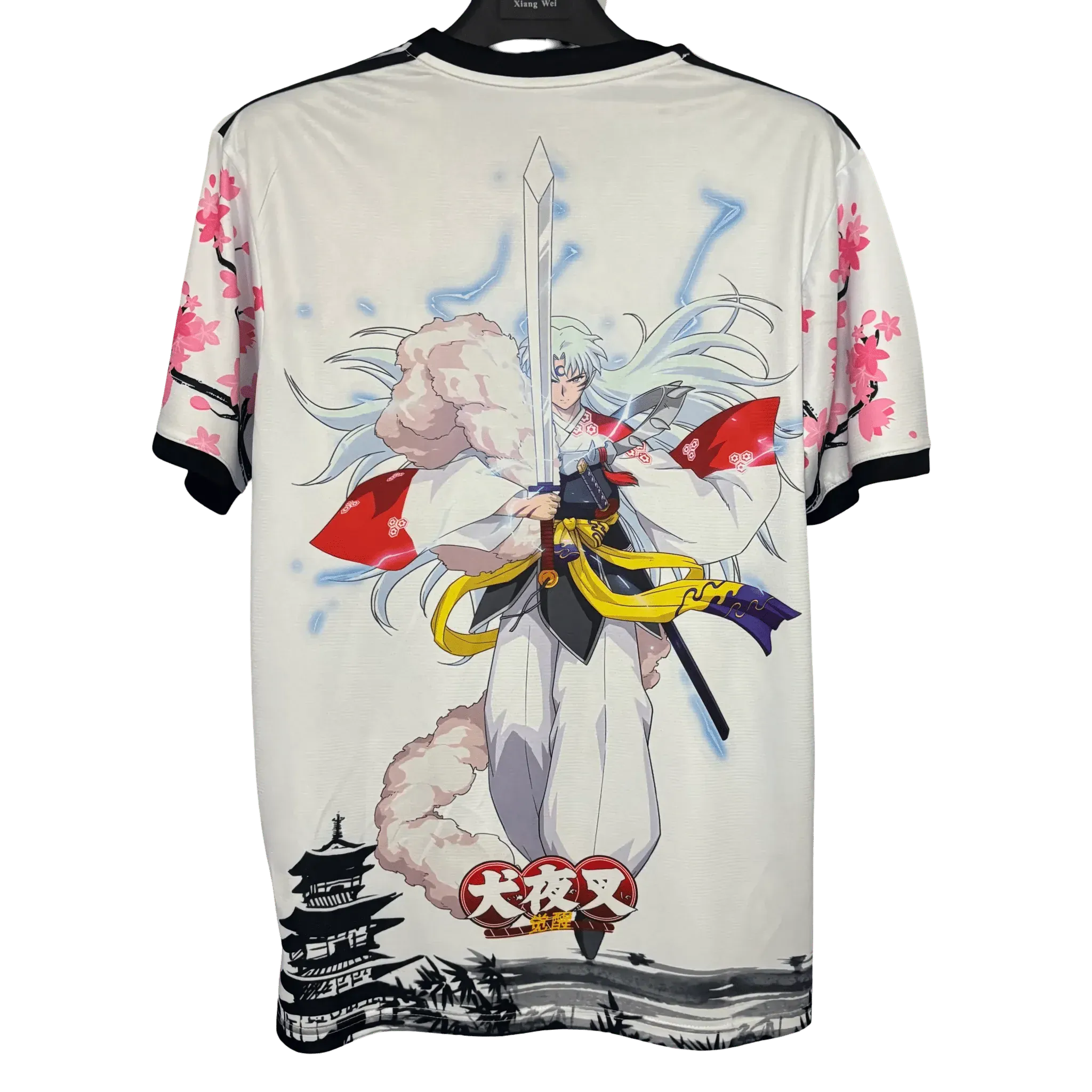 Sesshomaru inspired Japan football shirt with cherry blossom pattern 2025 version