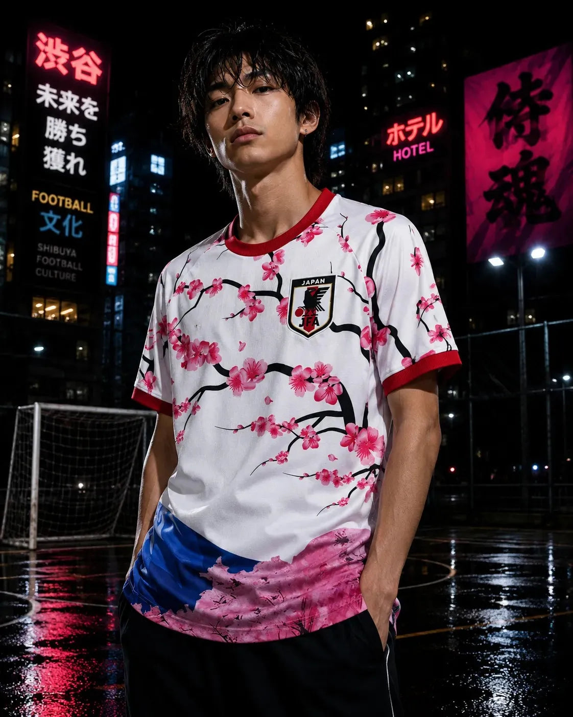 Japan Shrine Pink Football Jersey