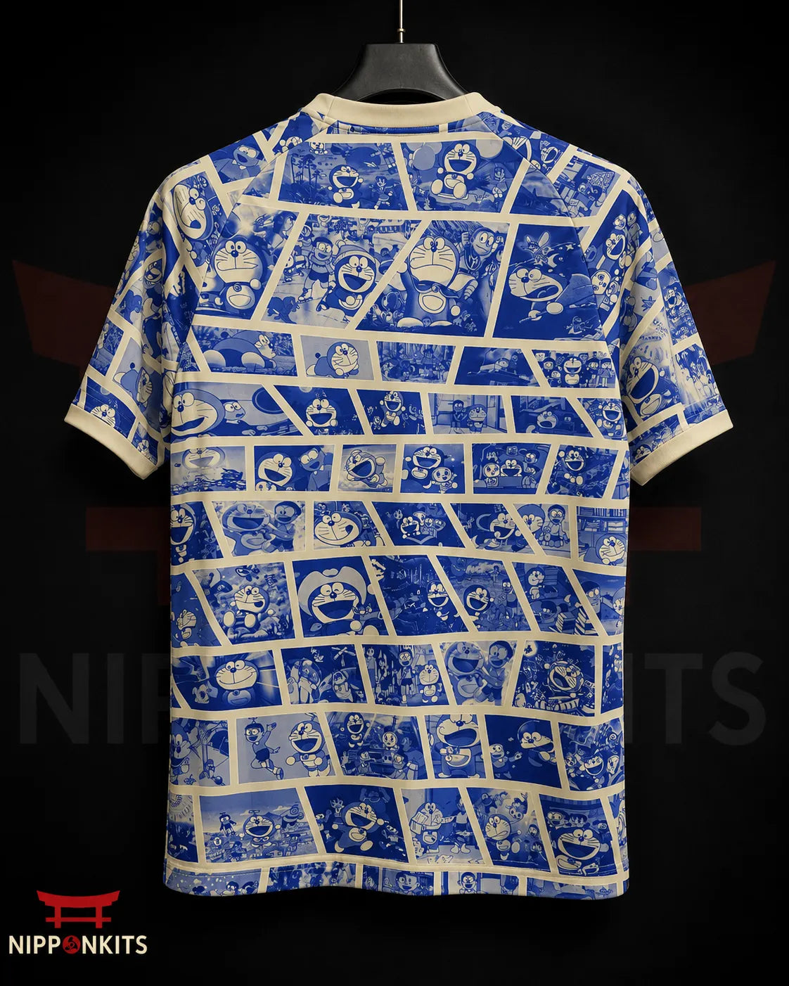 Japan Soccer Jersey Blue Manga