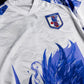 Japan Special Blue Dragon White Football Jersey