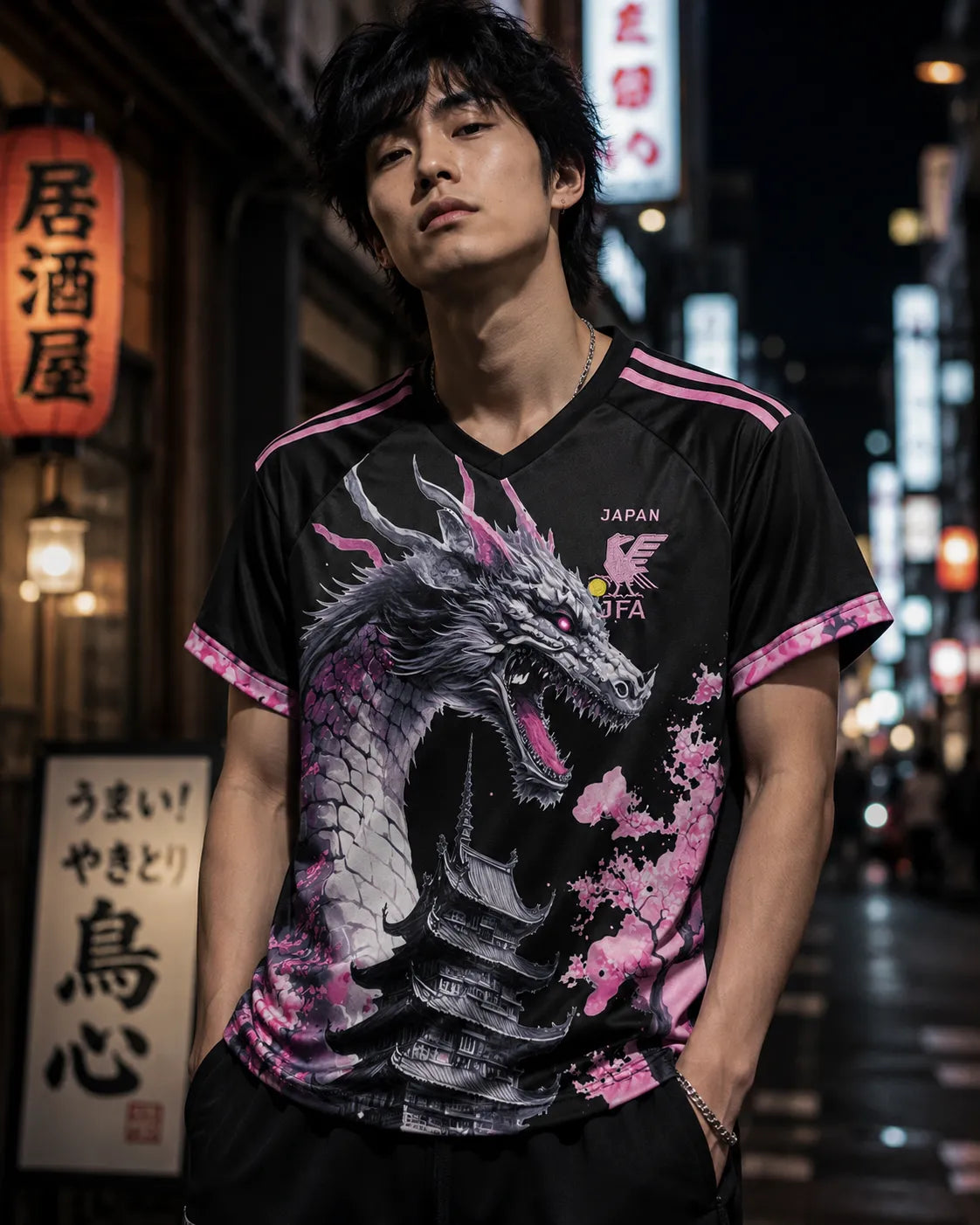 Japan Special Pink Dragon Jersey