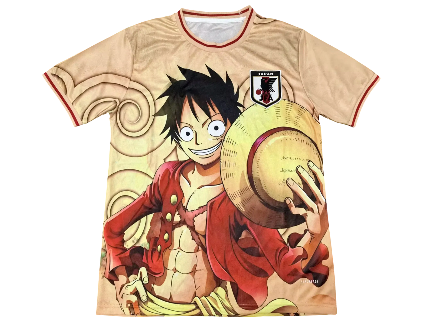 Front view of Japan Straw Hat Legend Jersey with anime-inspired design