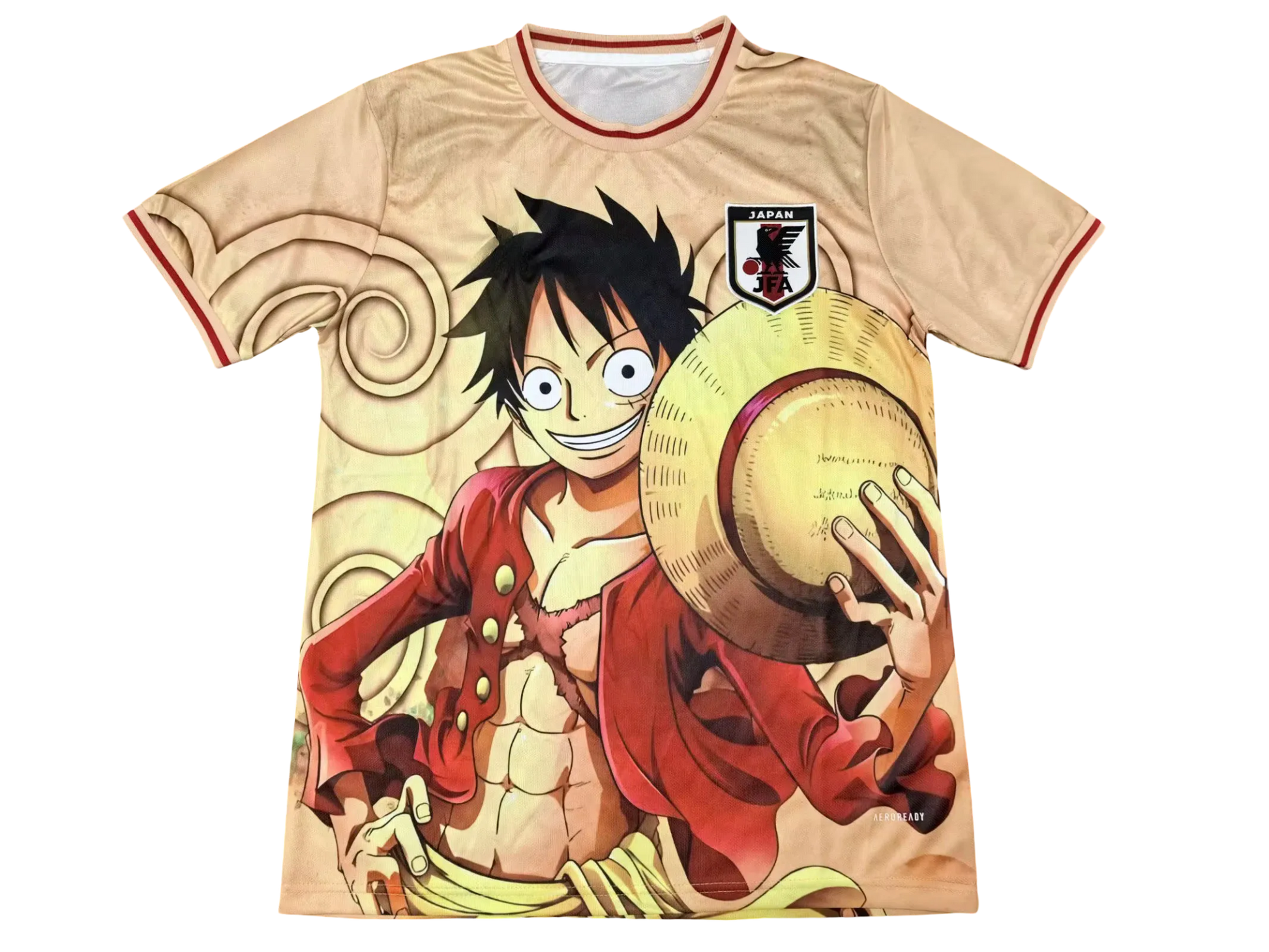Front view of Japan Straw Hat Legend Jersey with anime-inspired design