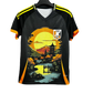 Japan sunset pagoda football jersey golden hour landscape front v-neck
