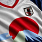 Japan Sunset Pagoda Football Jersey