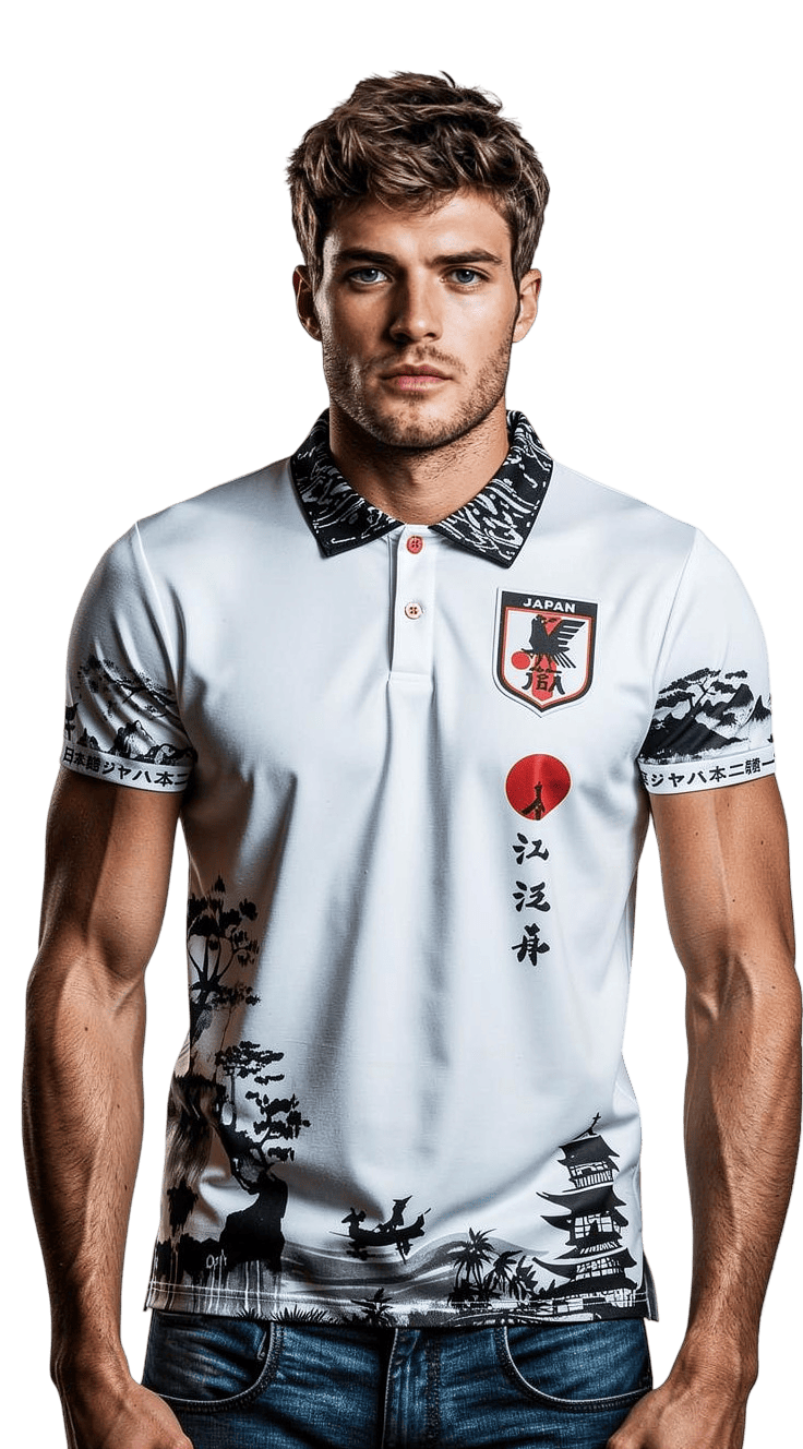 Japan TORII Jersey worn by model of Nipponkits