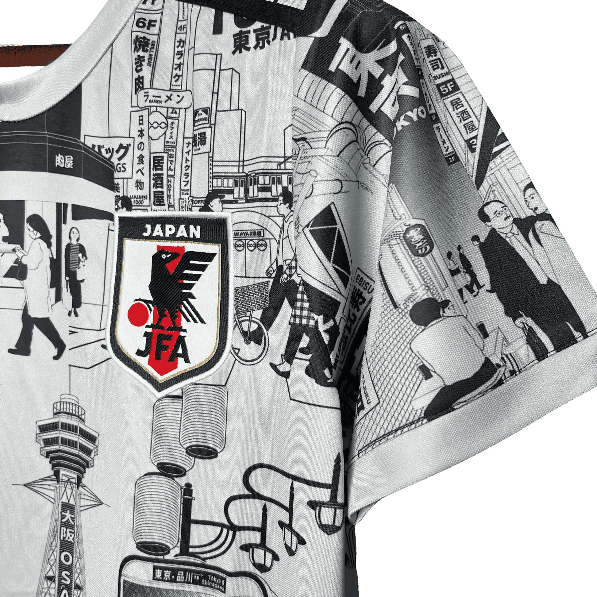 Japan Tokyo Jersey Grey Edition FRONT LOGO SIDE