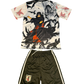 Kids football set with Uchiha clan design and Japan badge