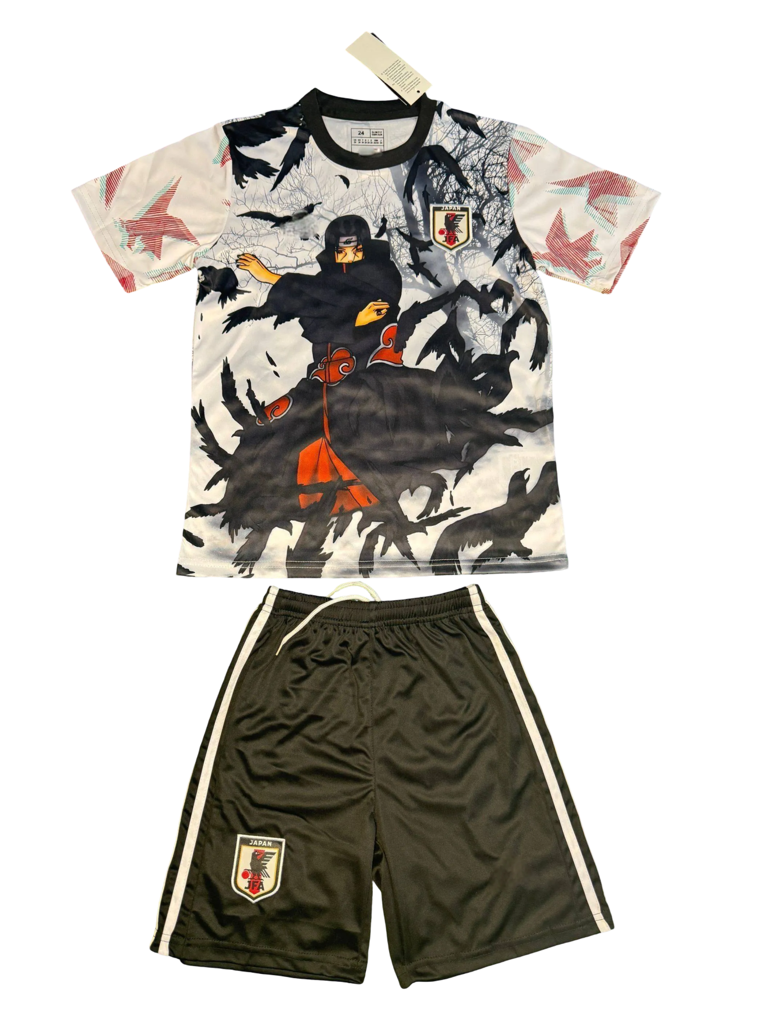 Japan Uchiha Akatsuki kids football kit featuring Itachi Uchiha