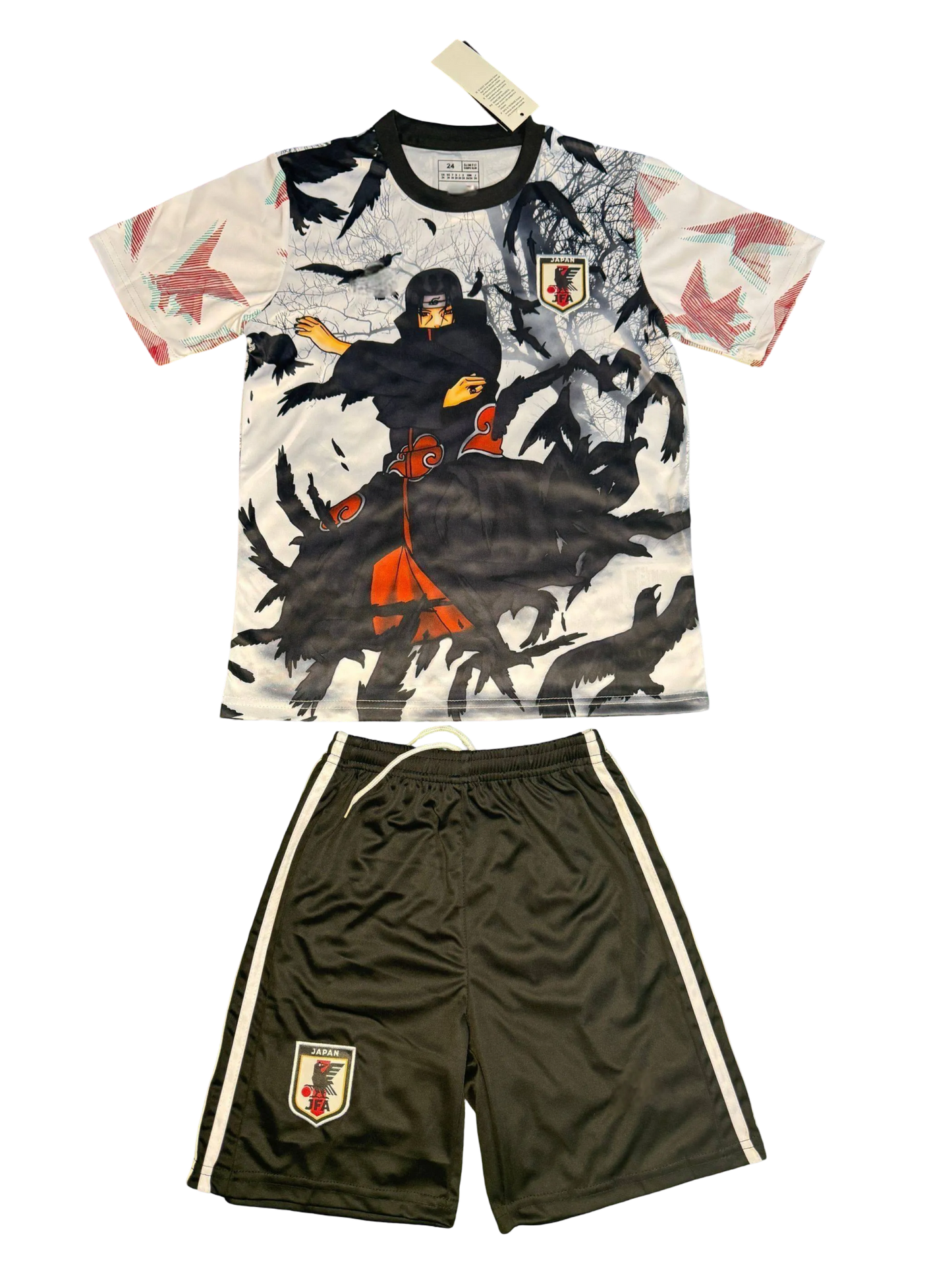 Japan Uchiha Akatsuki kids football kit featuring Itachi Uchiha
