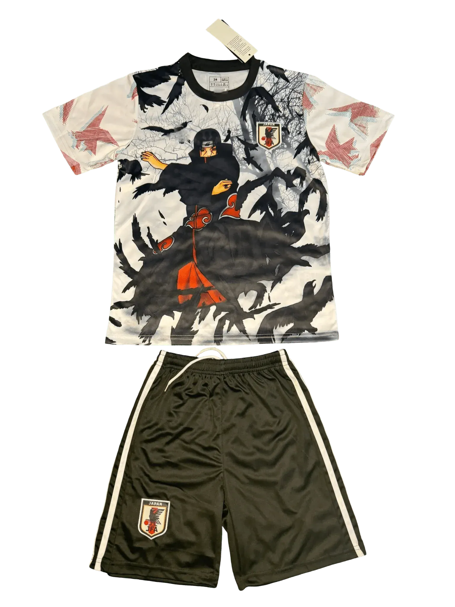 Japan Uchiha Akatsuki kids football kit featuring Itachi Uchiha