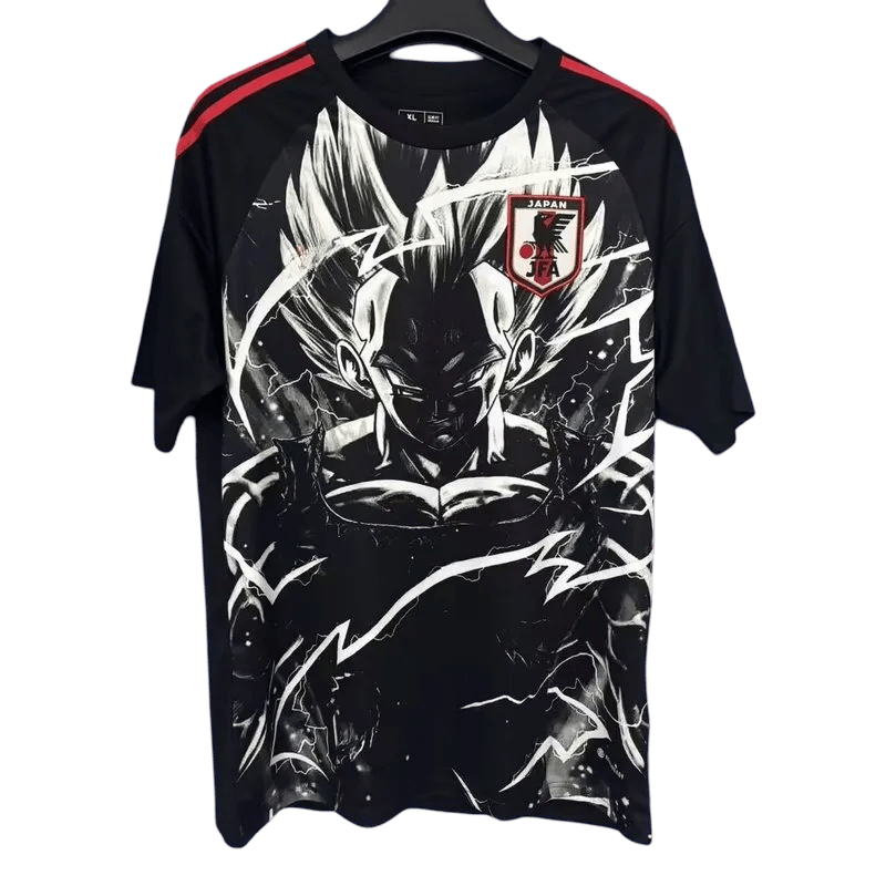 vegeta black lightning japan football jersey