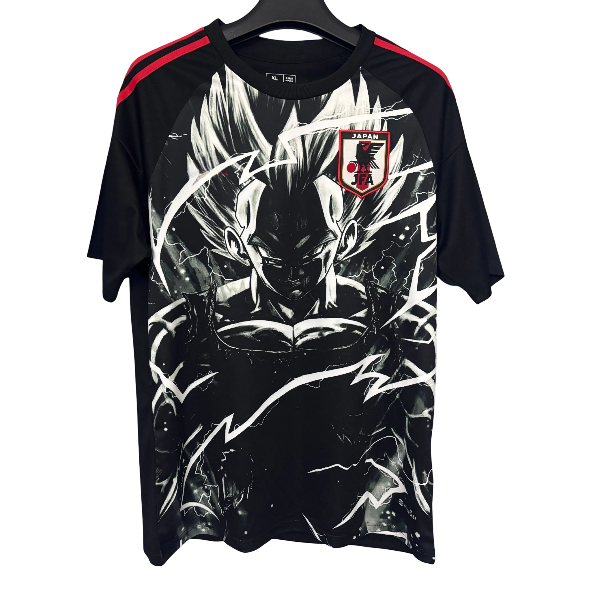 Japan Vegeta Dragon Ball Z Football Jersey 2025 Saiyan Black Edition – front view