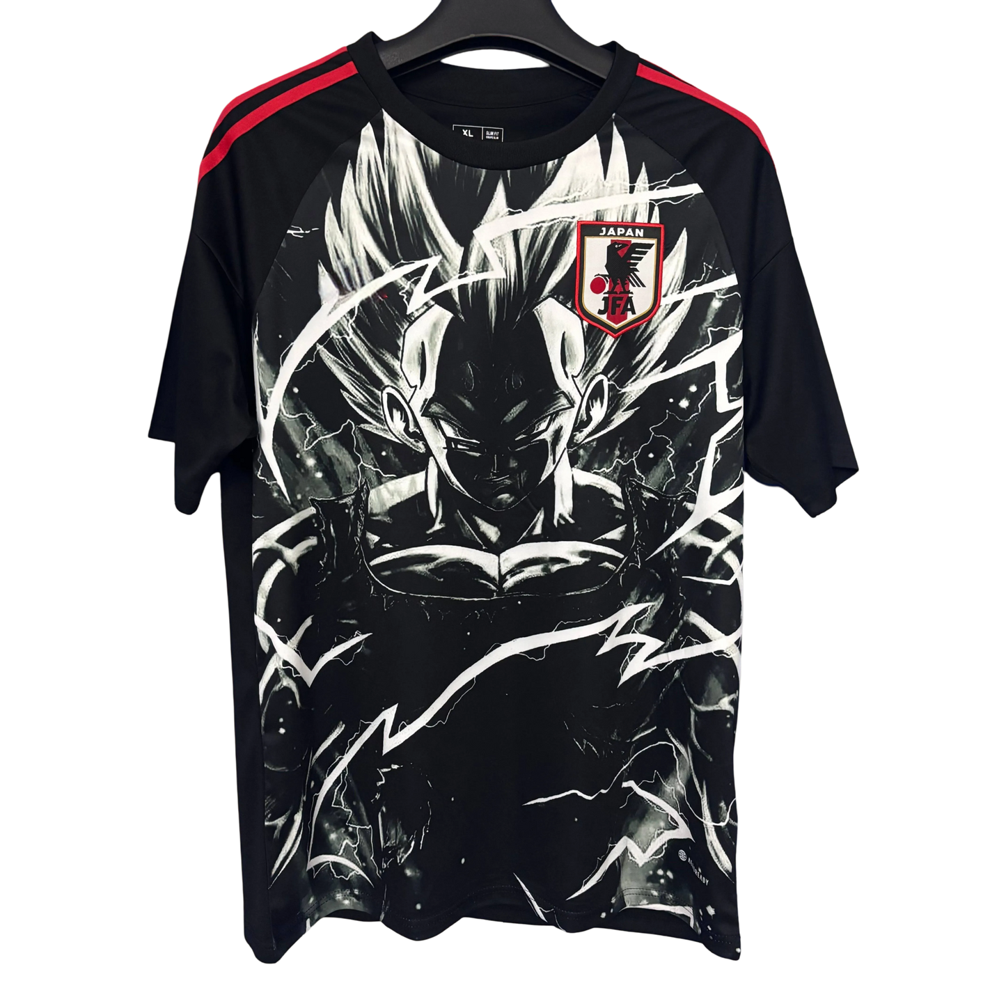 Japan Vegeta Dragon Ball Z Football Jersey 2025 Saiyan Black Edition – front view
