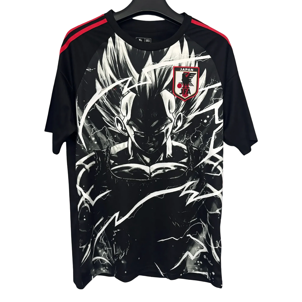 Japan Vegeta Dragon Ball Z Football Jersey 2025 Saiyan Black Edition – front view