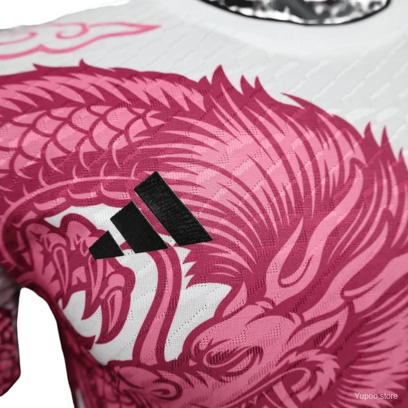 Japan "WHITE WITH PINK DRAGON" Jersey - Japan Special Kits