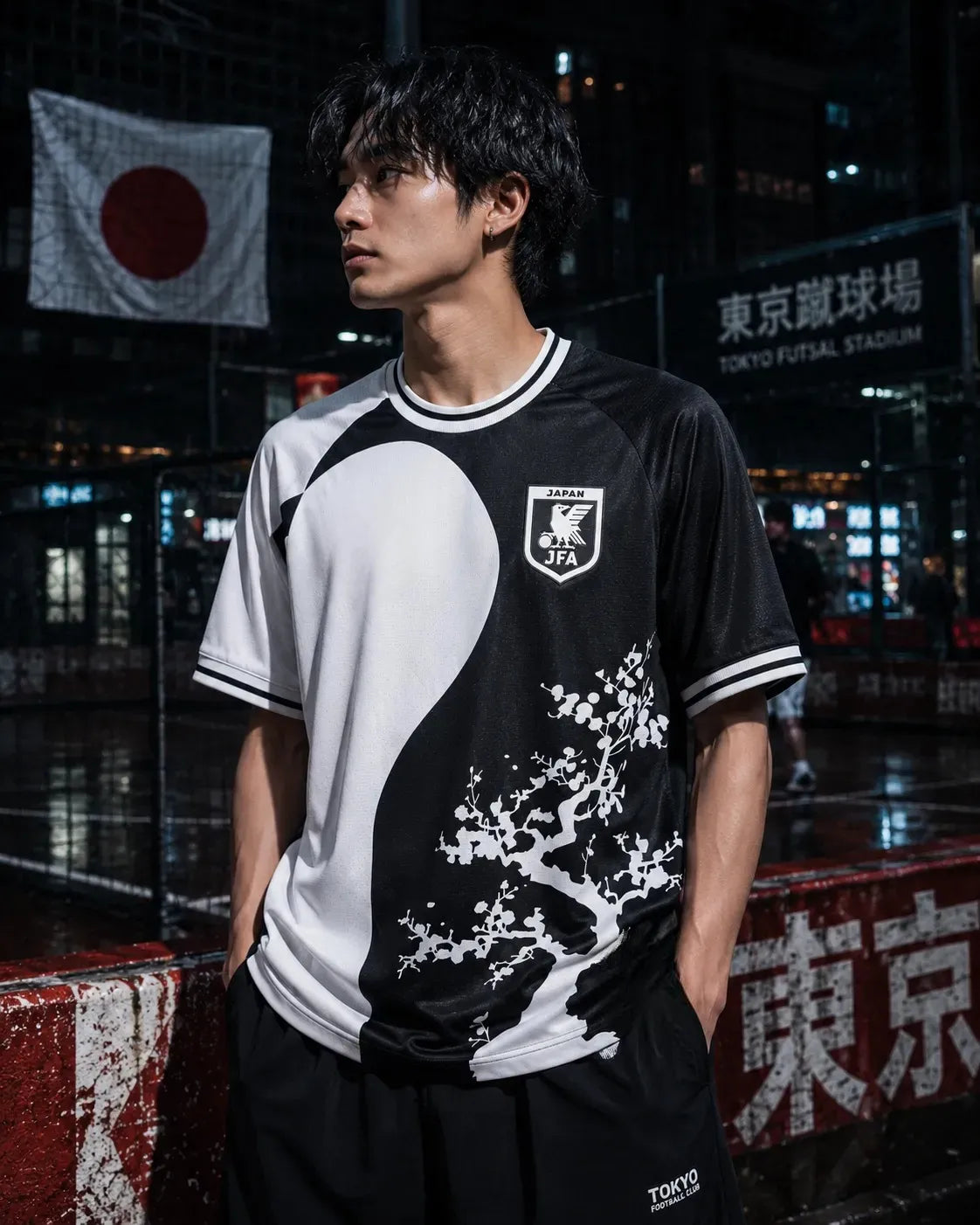 Japan Yin Yang Black White Edition Jersey