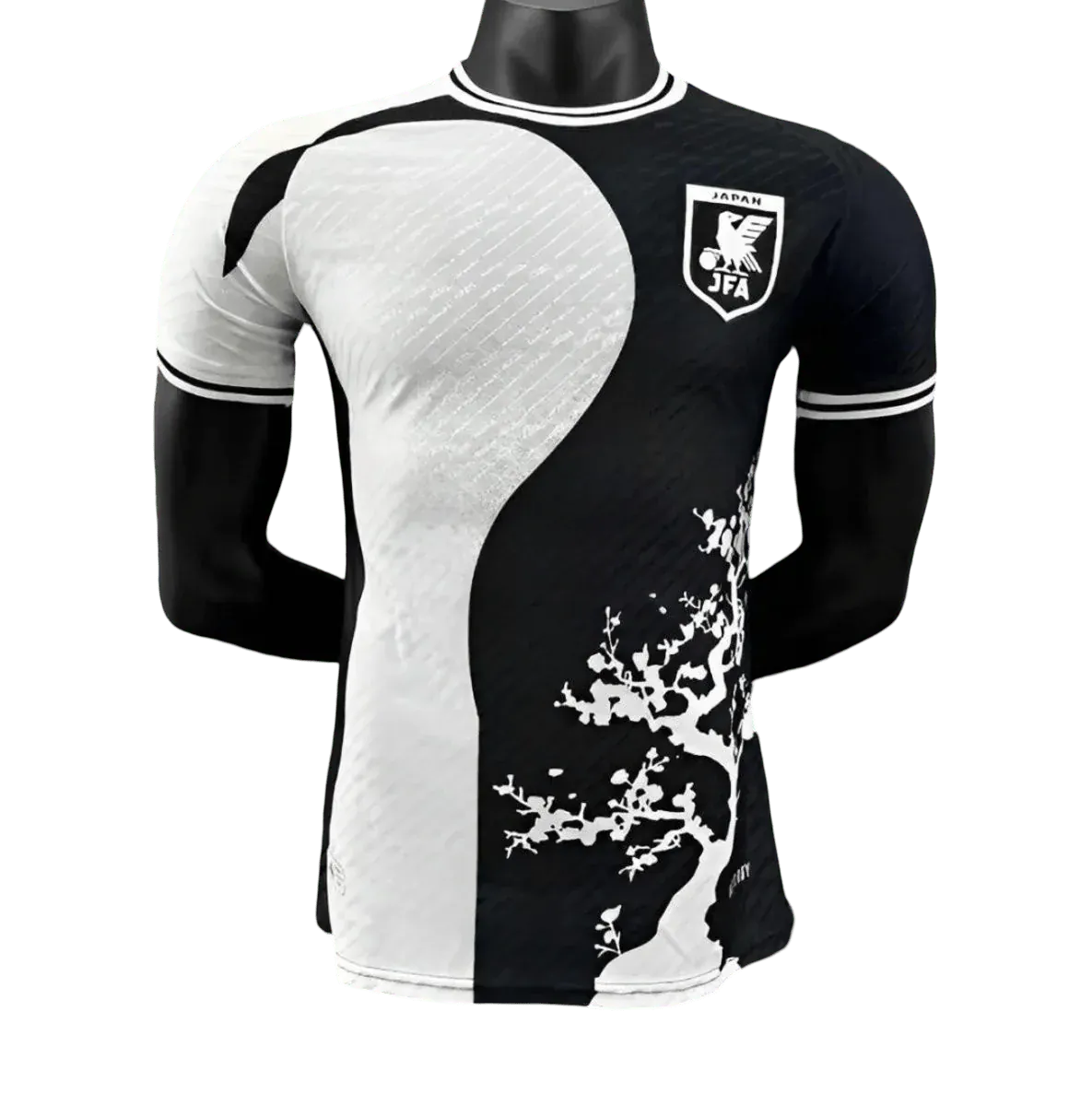 japan yin yang black and white football jersey limited edition