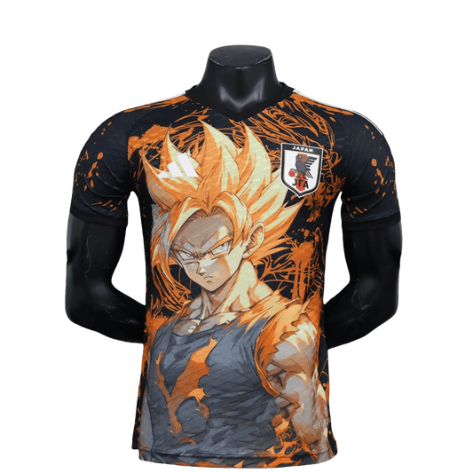 Japan Jersey Goku - Orange Flame Design