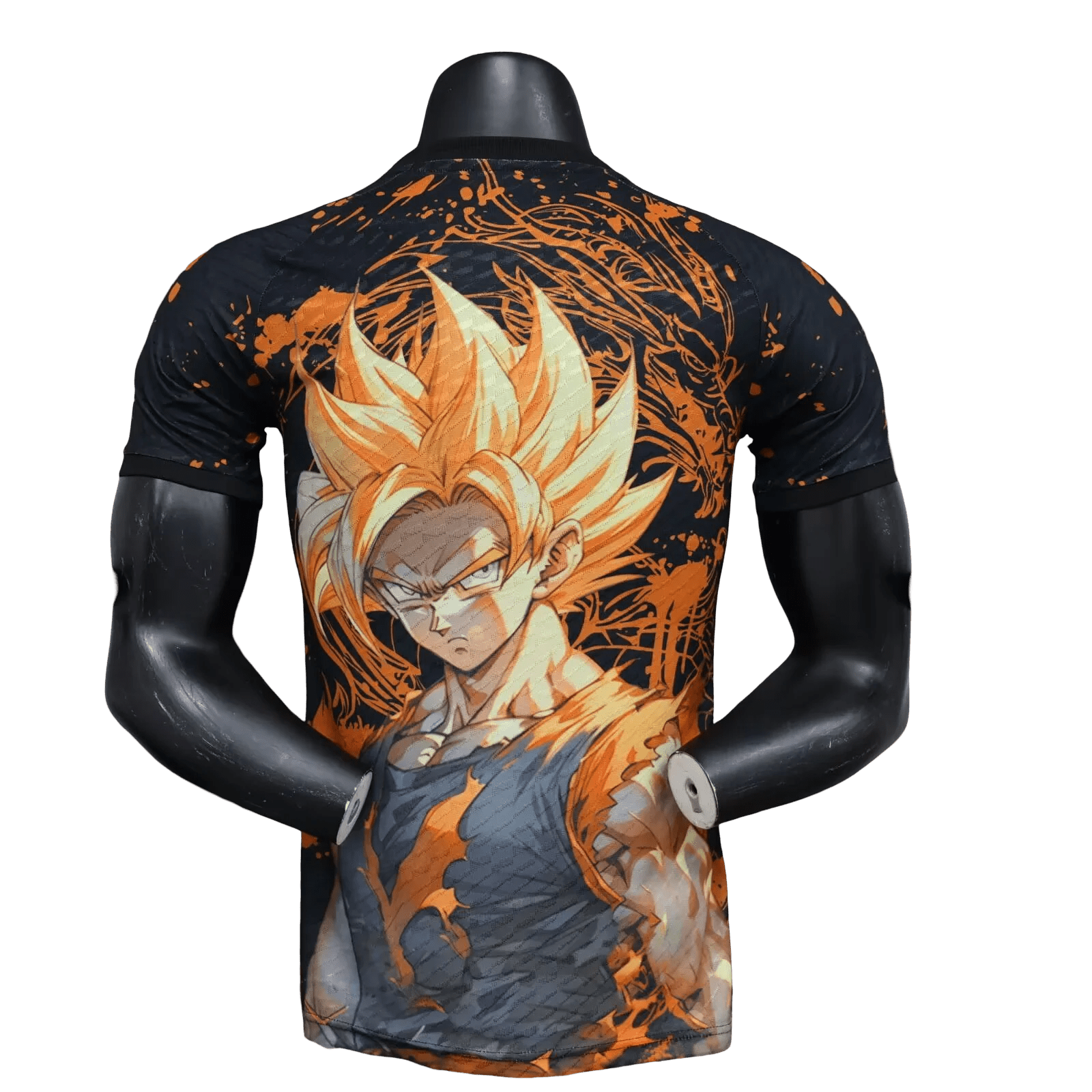 Japan Jersey Goku - Orange Flame Design
