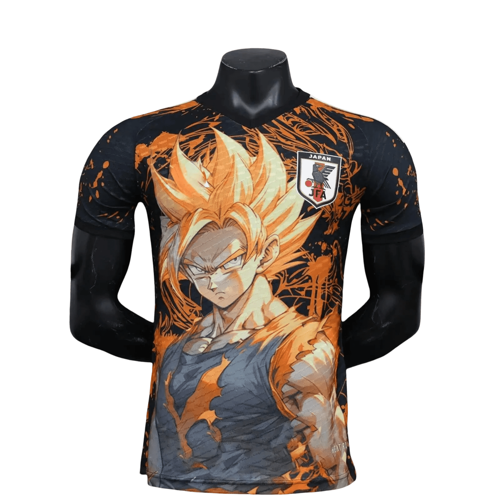 Japan Jersey Goku - Orange Flame Design