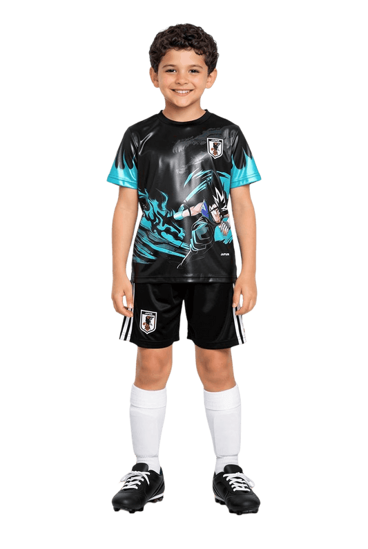 Japan Blue Flame kids Football Kit