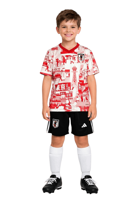 Japan Tokyo Red Kids Football Kit