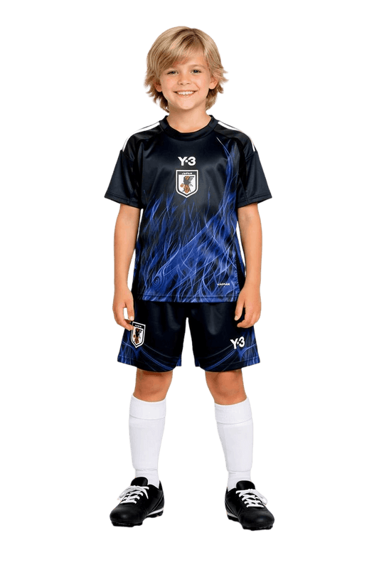 Y3 Japan Kids Blue Home Jersey 