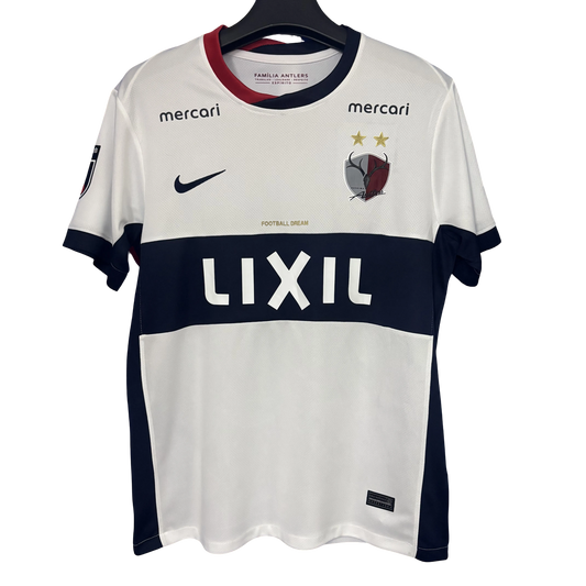 Kashima Antlers 2025/26 Away Football Jersey white and navy