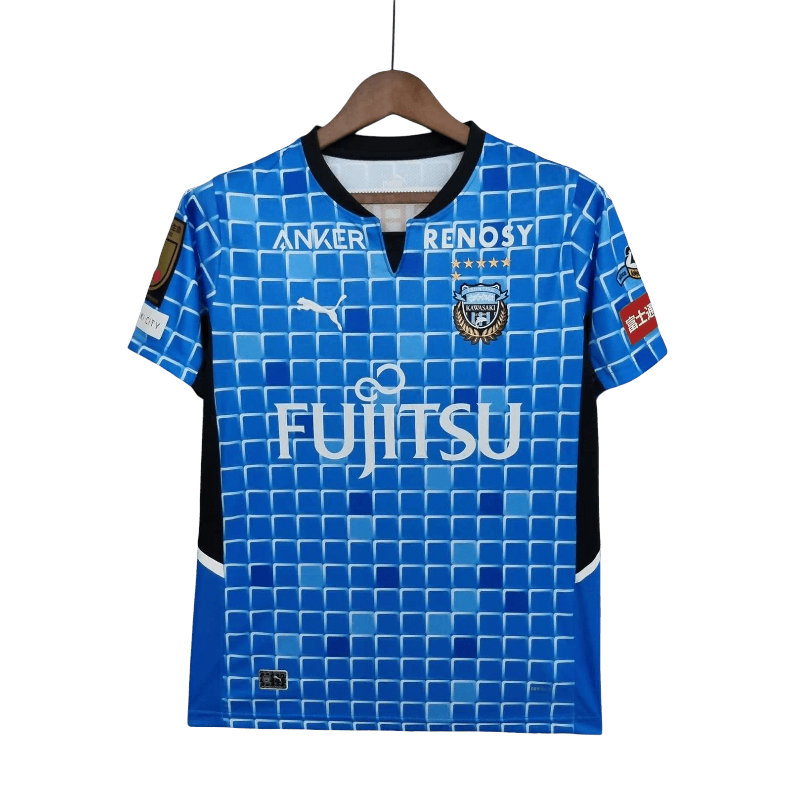 Kawasaki frontale jersey 22/23 home blue kit grid pattern Fujitsu Puma authentic