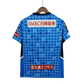 J league jersey Kawasaki Frontale home blue grid pattern champions kit authentic