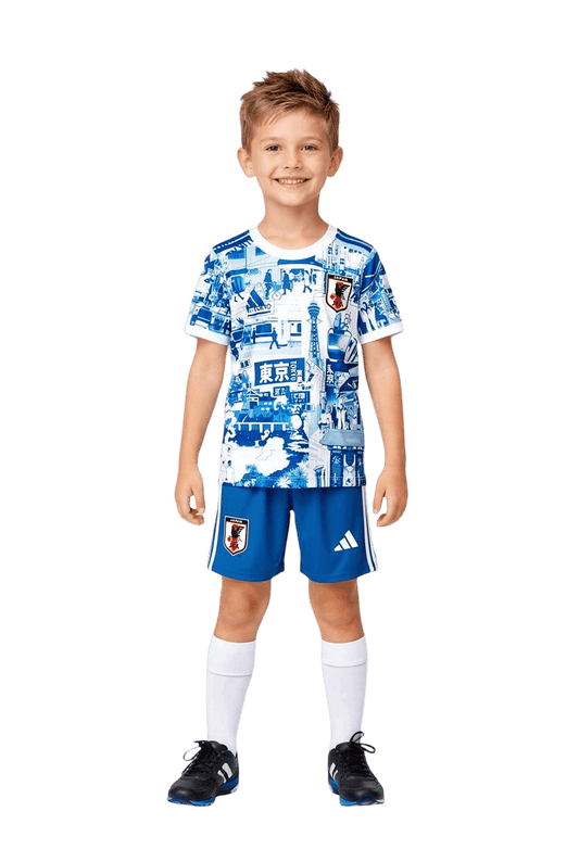 Japan Tokyo Kids Football Kit Blue